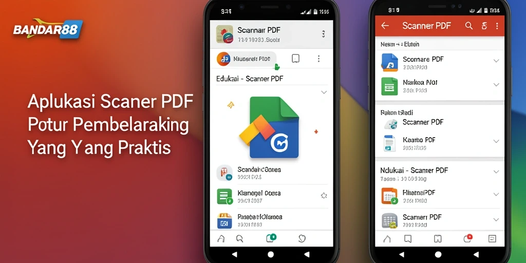 Antarmuka BANDAR88 yang ramah pengguna dan fungsionalitas pemindaian PDF.