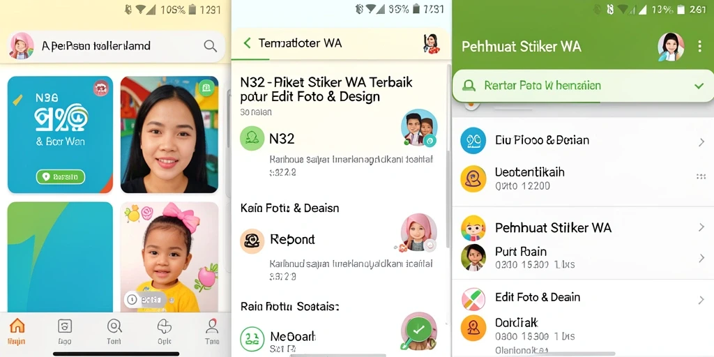 Antarmuka sederhana dan mudah digunakan untuk membuat stiker WA.