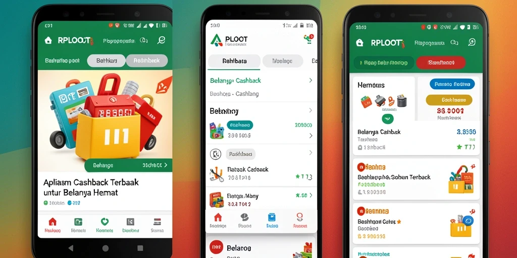 Tampilan antarmuka RPLOOT dengan penawaran Cashback menarik.