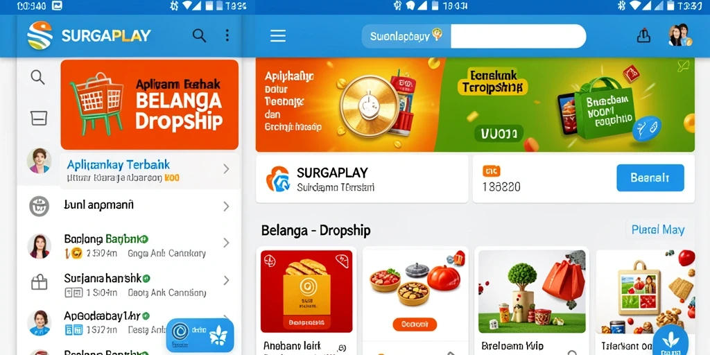 Tampilan antarmuka SURGAPLAY yang intuitif dan menarik.
